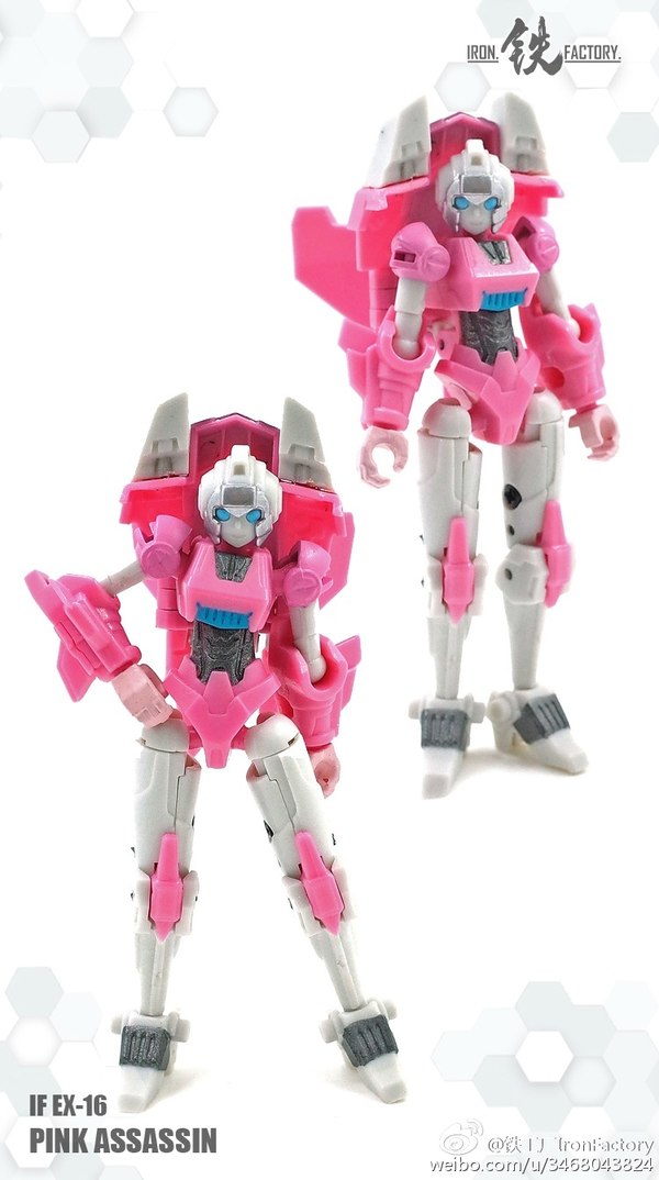 Iron Factory EX 16 Pink Assassin Unofficial Legends Scale IDW Style Arcee Color Photos  (2 of 9)